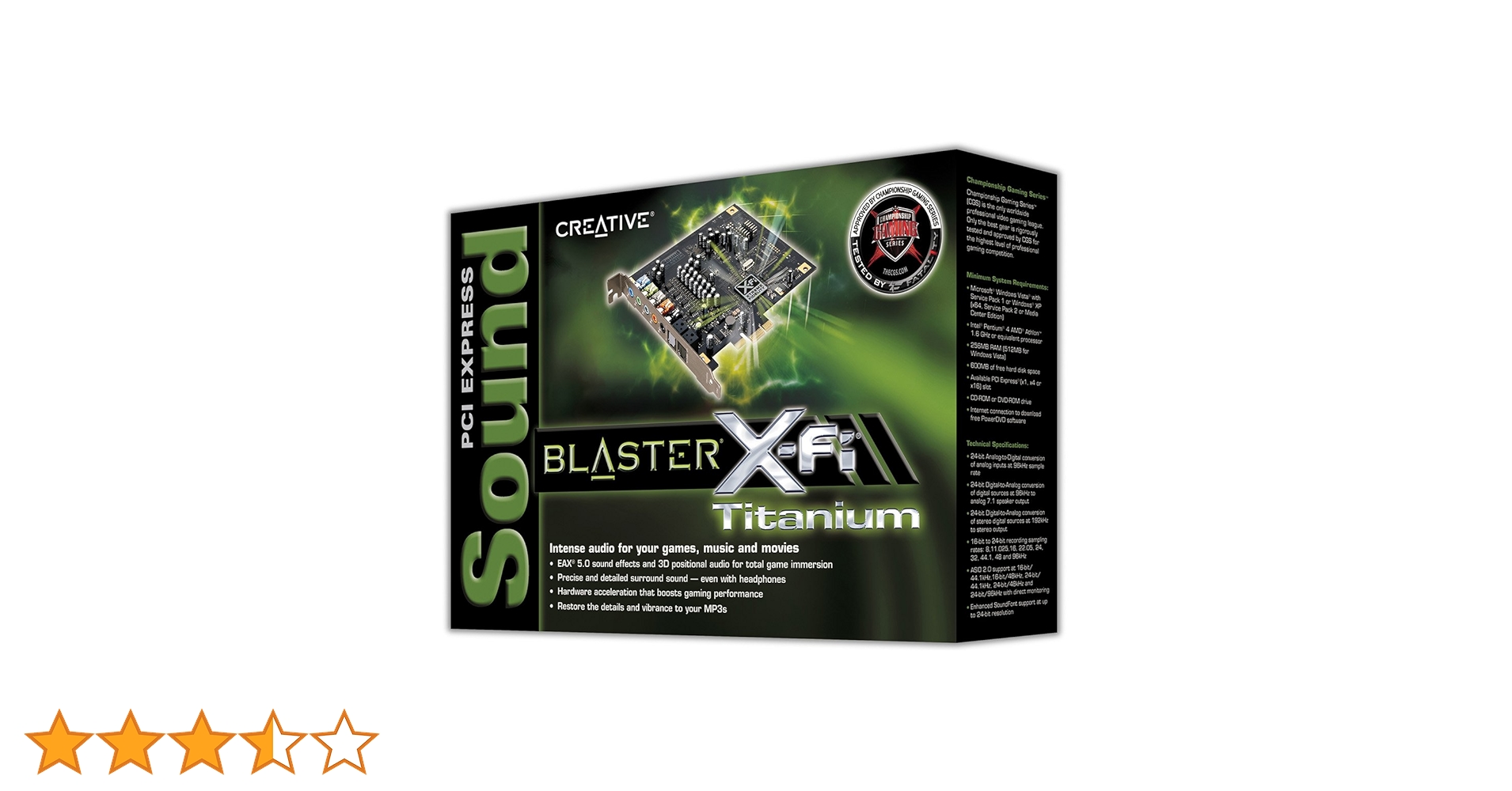 Amazon | Creative Labs sb0880 PCI Express Sound Blaster X